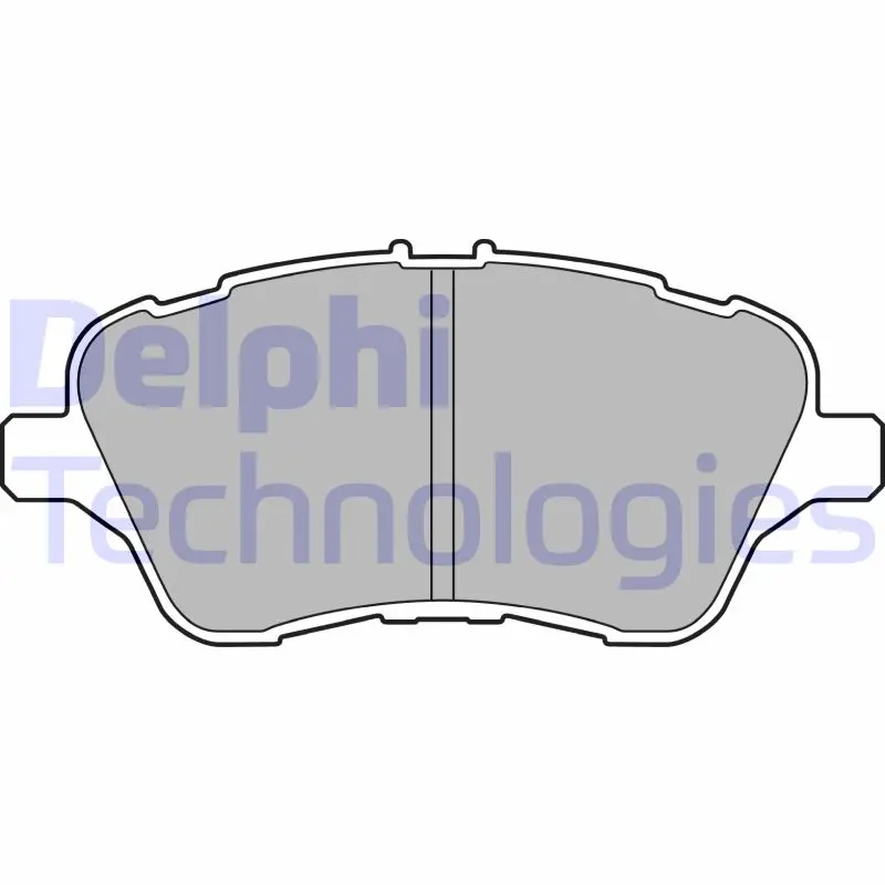 Комплект спирачно феродо, дискови спирачки DELPHI