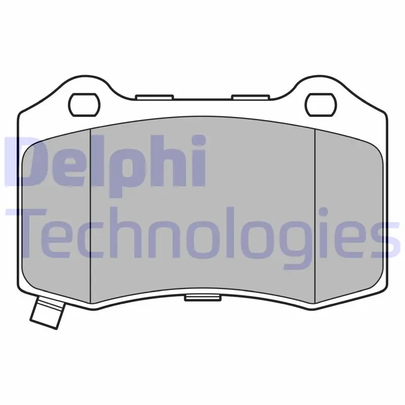Комплект спирачно феродо, дискови спирачки DELPHI