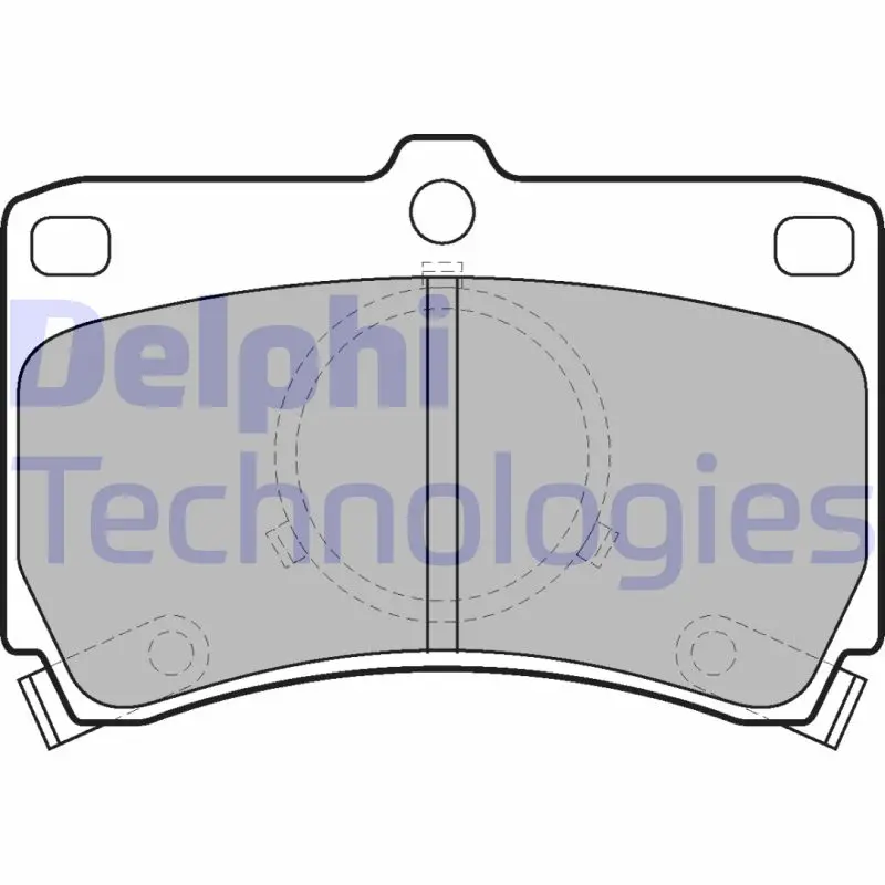 Комплект спирачно феродо, дискови спирачки DELPHI LP531
