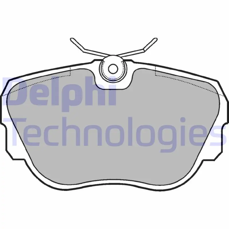 Комплект спирачно феродо, дискови спирачки DELPHI LP596