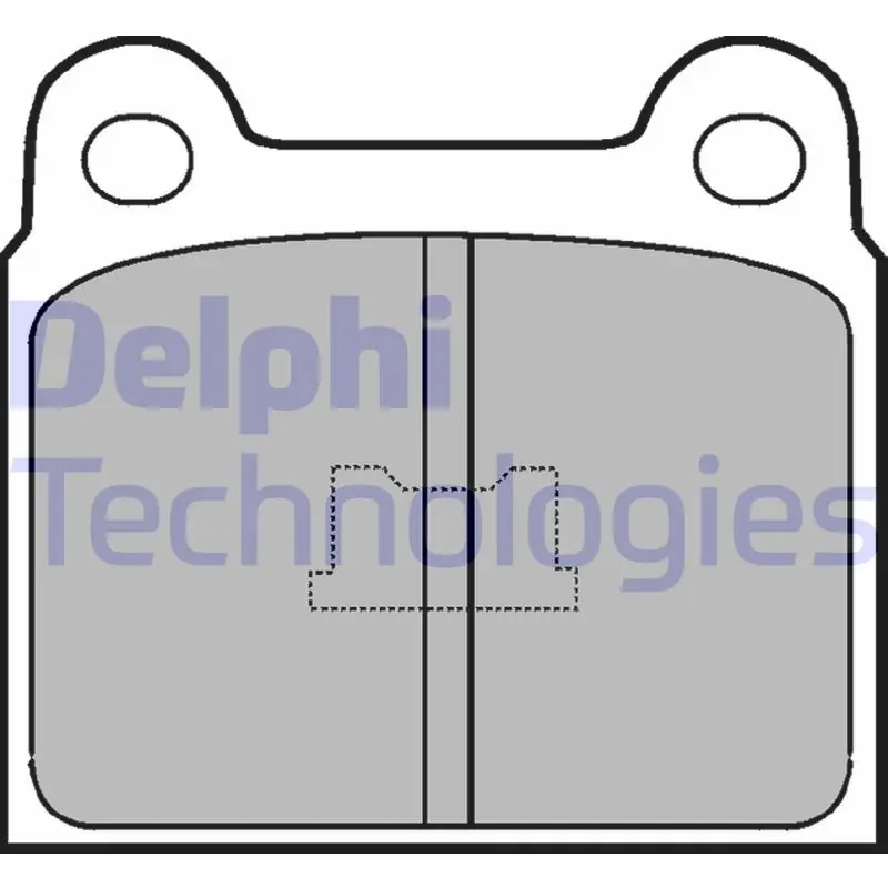 Комплект спирачно феродо, дискови спирачки DELPHI