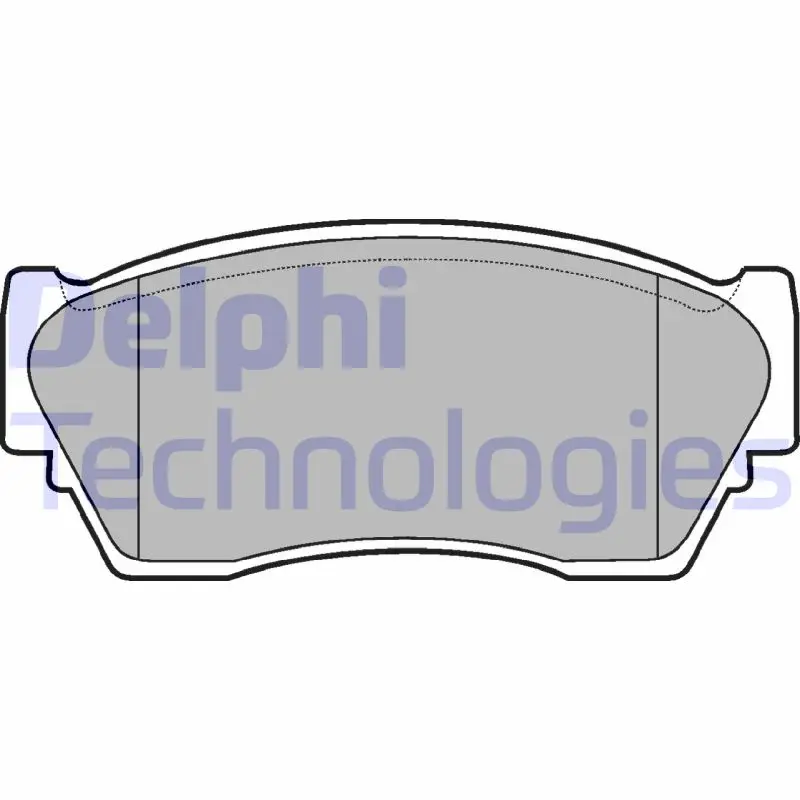 Комплект спирачно феродо, дискови спирачки DELPHI LP804