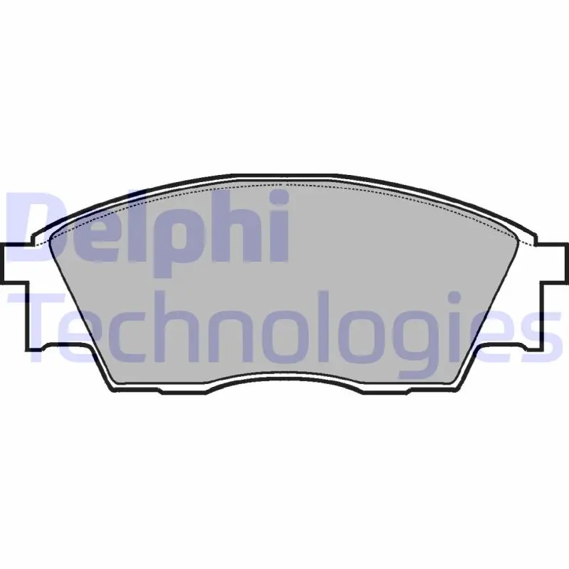 Комплект спирачно феродо, дискови спирачки DELPHI