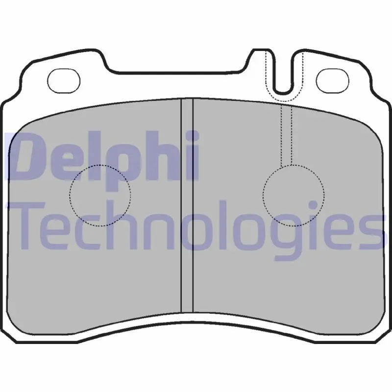 Комплект спирачно феродо, дискови спирачки DELPHI LP929