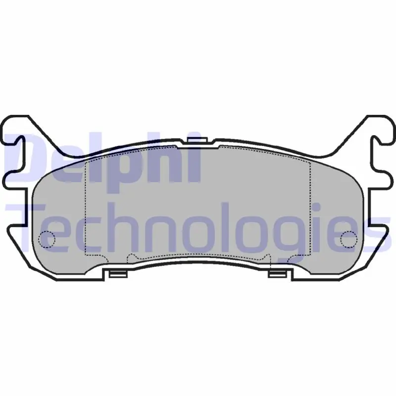 Комплект спирачно феродо, дискови спирачки DELPHI LP932