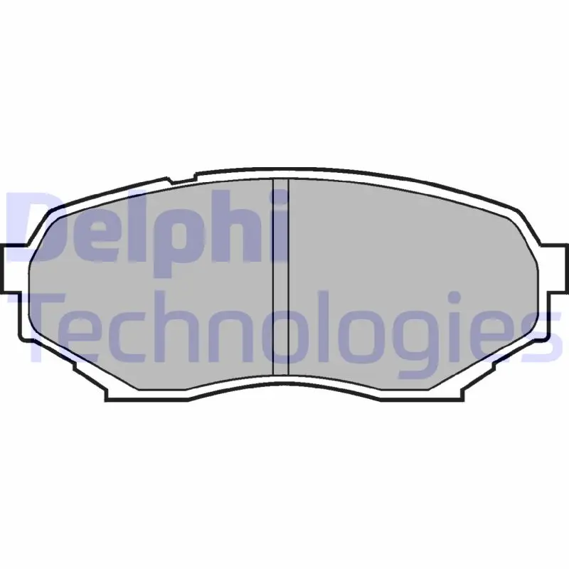 Комплект спирачно феродо, дискови спирачки DELPHI LP934