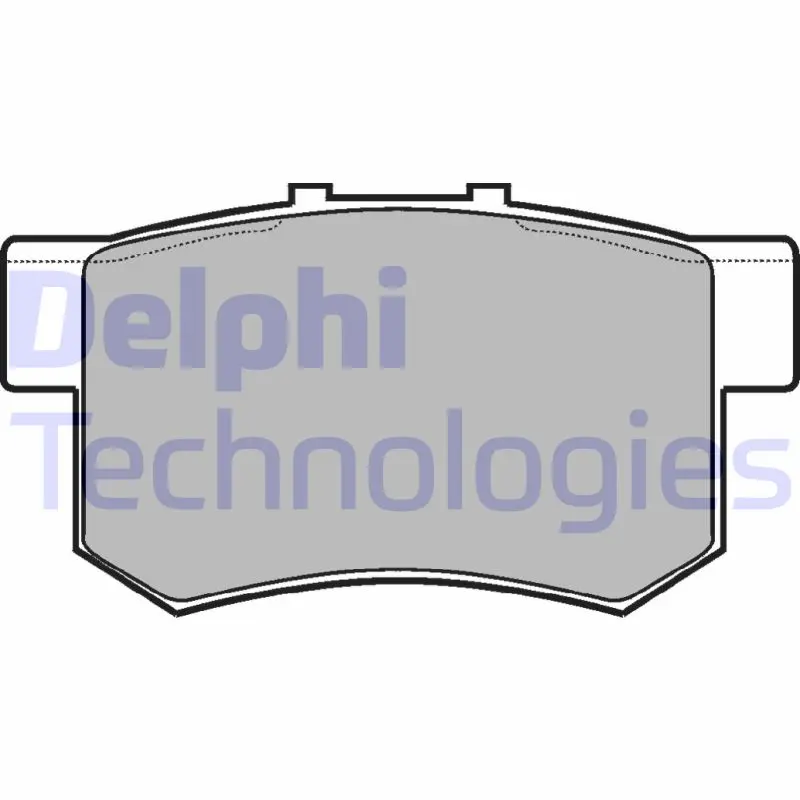 Комплект спирачно феродо, дискови спирачки DELPHI LP948