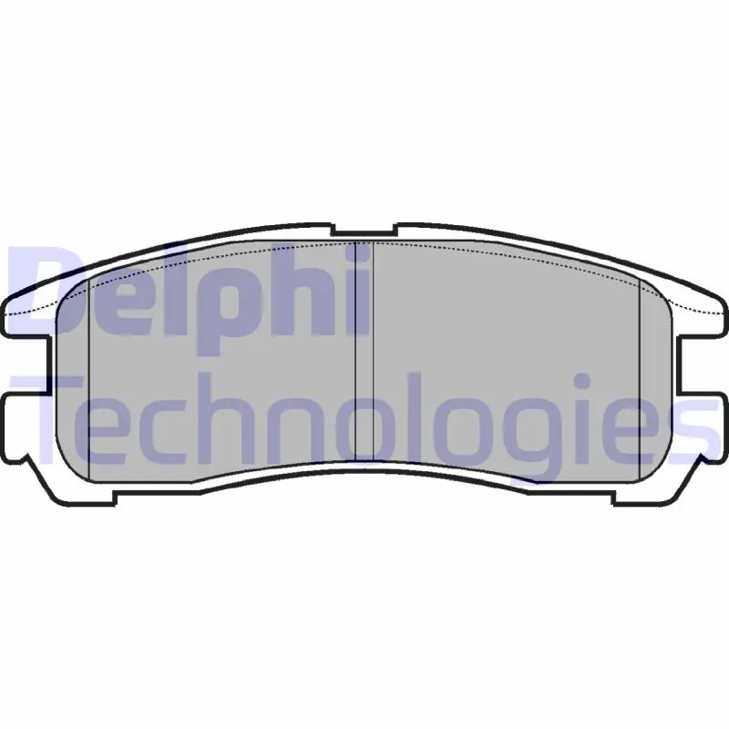 Комплект спирачно феродо, дискови спирачки DELPHI LP955