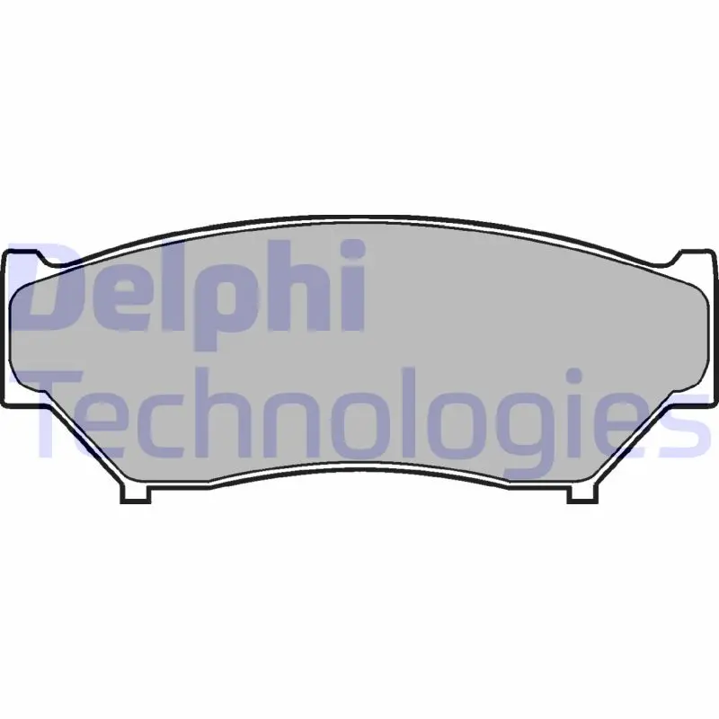 Комплект спирачно феродо, дискови спирачки DELPHI LP967