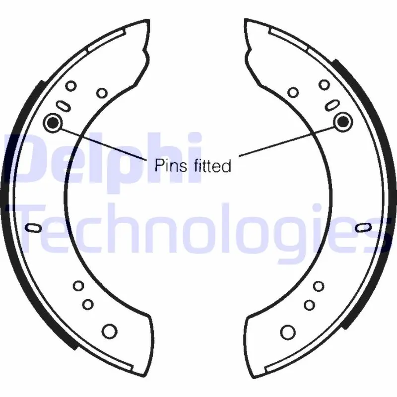 Комплект спирачна челюст DELPHI LS1072