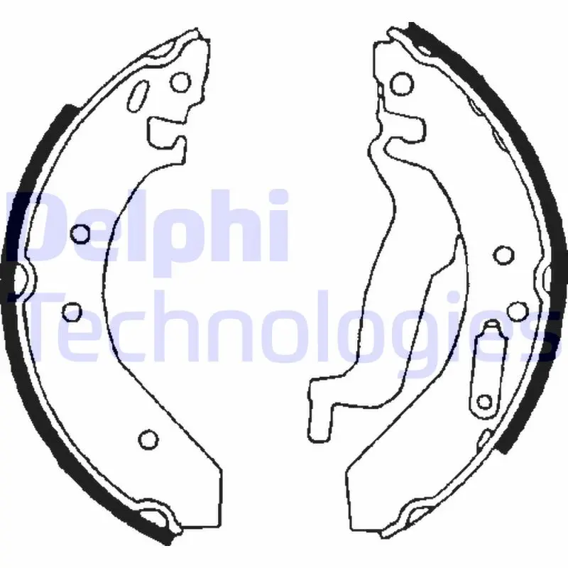 Комплект спирачна челюст DELPHI