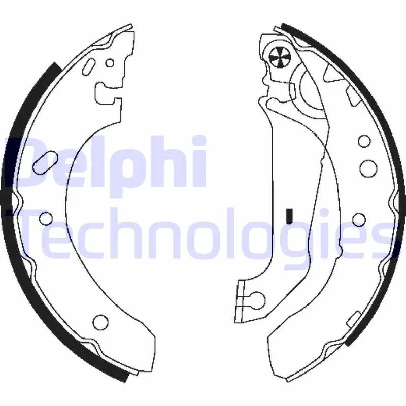 Комплект спирачна челюст DELPHI