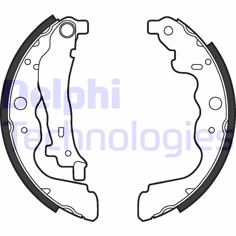 Комплект спирачна челюст DELPHI