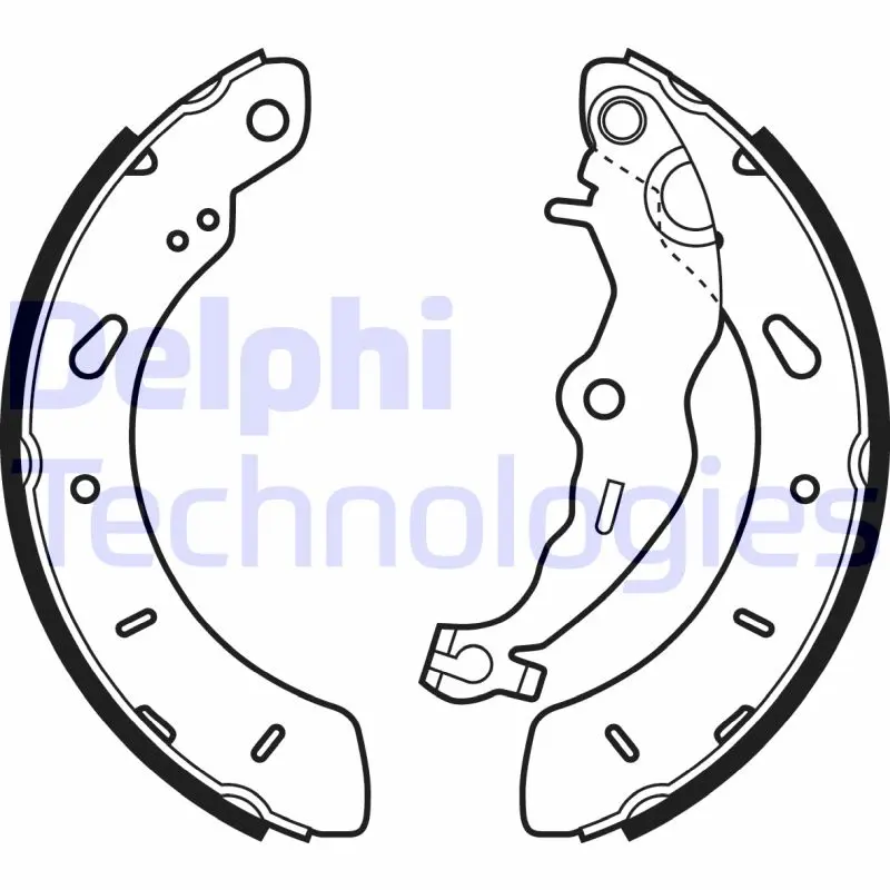 Комплект спирачна челюст DELPHI