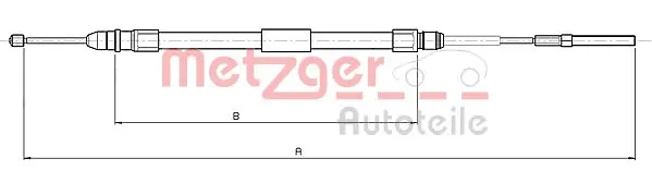 Жило, ръчна спирачка METZGER