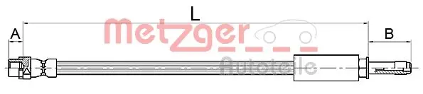 Спирачен маркуч METZGER
