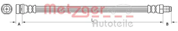 Спирачен маркуч METZGER