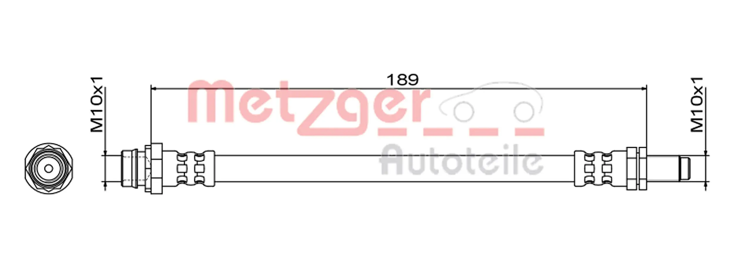 Спирачен маркуч METZGER