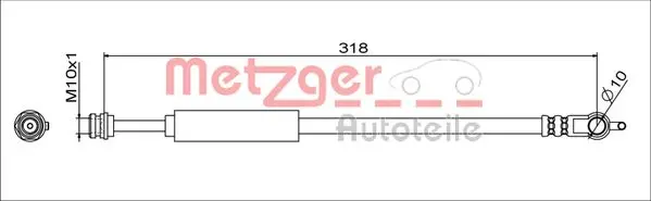 Спирачен маркуч METZGER