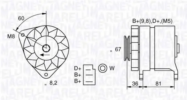 Генератор MAGNETI MARELLI