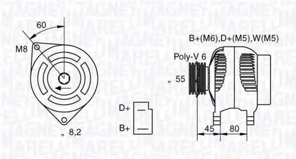 Генератор MAGNETI MARELLI