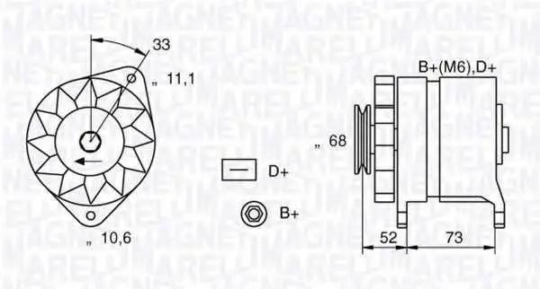 Генератор MAGNETI MARELLI