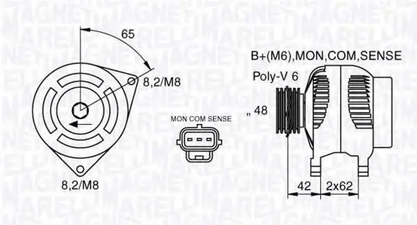 Генератор MAGNETI MARELLI