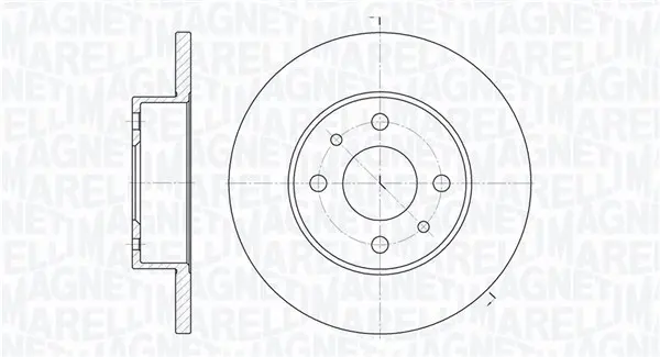 Спирачен диск MAGNETI MARELLI