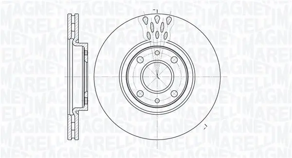 Спирачен диск MAGNETI MARELLI