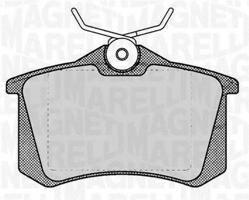 Комплект спирачно феродо, дискови спирачки MAGNETI MARELLI