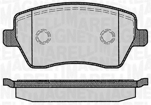 Комплект спирачно феродо, дискови спирачки MAGNETI MARELLI