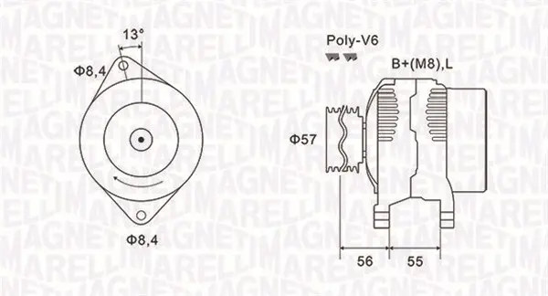 Генератор MAGNETI MARELLI