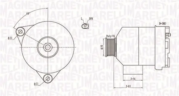 Генератор MAGNETI MARELLI