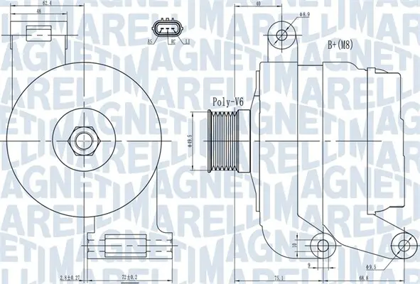 Генератор MAGNETI MARELLI