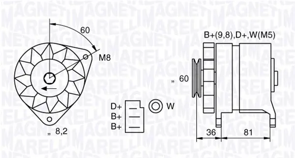 Генератор MAGNETI MARELLI