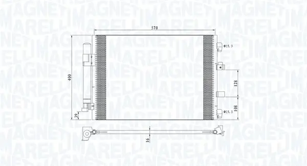 Кондензатор, климатизация MAGNETI MARELLI