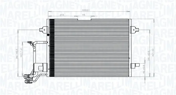 Кондензатор, климатизация MAGNETI MARELLI