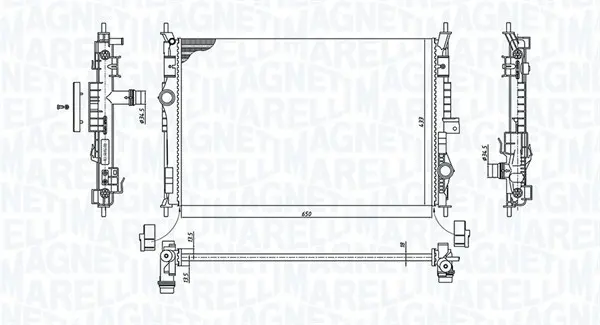 Радиатор, охлаждане на двигателя MAGNETI MARELLI
