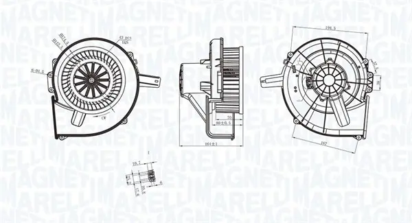 Вентилатор вътрешно пространство MAGNETI MARELLI