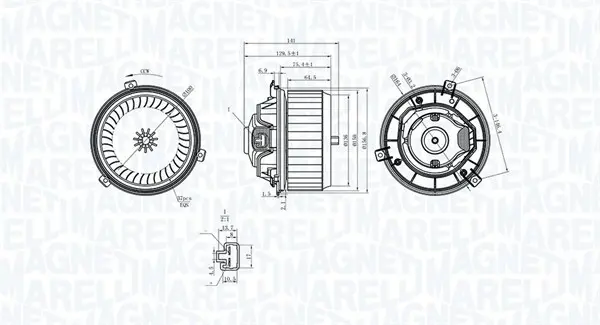 Вентилатор вътрешно пространство MAGNETI MARELLI