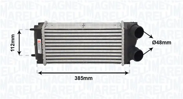 Интеркулер (охладител за въздуха на турбината) MAGNETI MARELLI