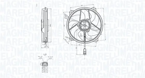 Вентилатор, охлаждане на двигателя MAGNETI MARELLI
