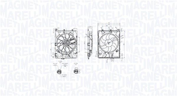 Вентилатор, охлаждане на двигателя MAGNETI MARELLI