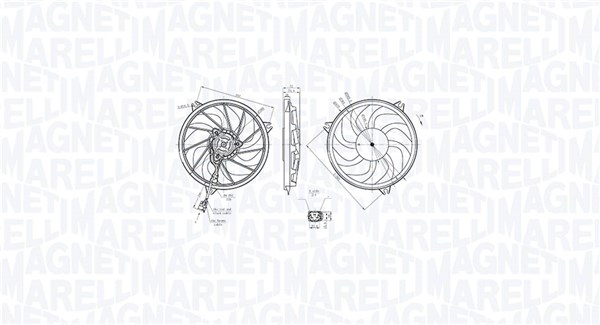 Вентилатор, охлаждане на двигателя MAGNETI MARELLI