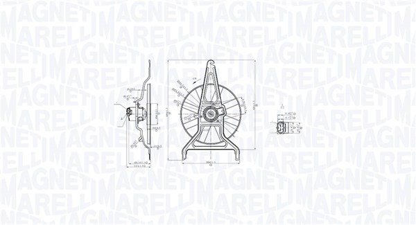 Вентилатор, охлаждане на двигателя MAGNETI MARELLI