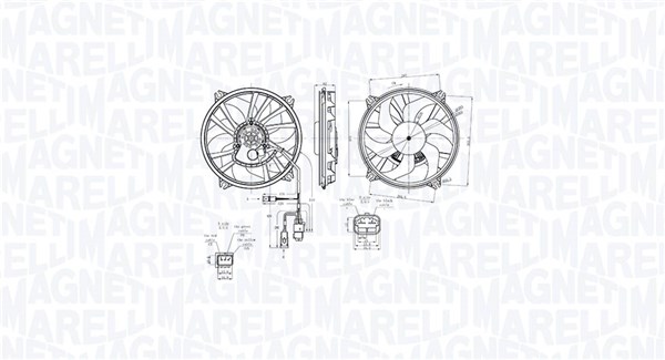 Вентилатор, охлаждане на двигателя MAGNETI MARELLI