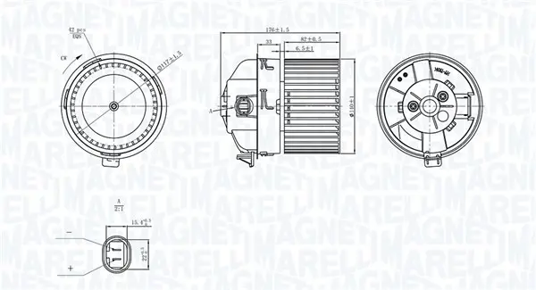 Вентилатор вътрешно пространство MAGNETI MARELLI