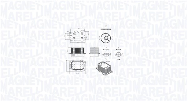 Маслен радиатор, двигателно масло MAGNETI MARELLI