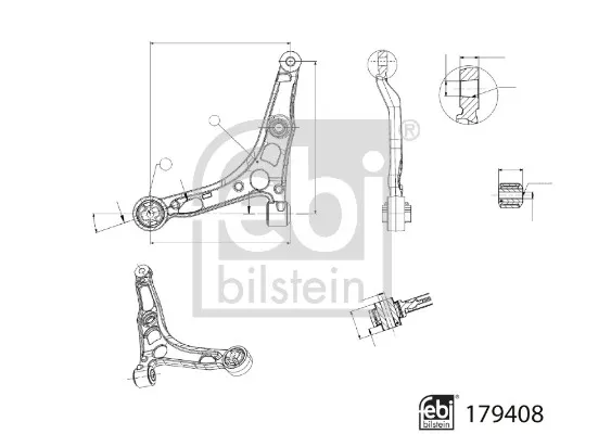 Носач, окачване на колелата FEBI BILSTEIN