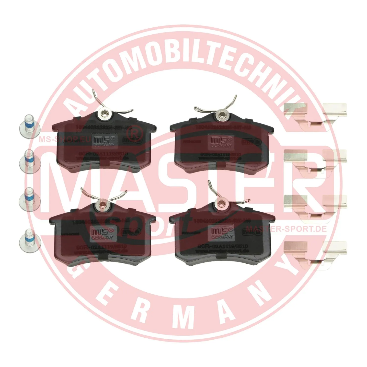 Комплект спирачно феродо, дискови спирачки MASTER-SPORT GERMANY